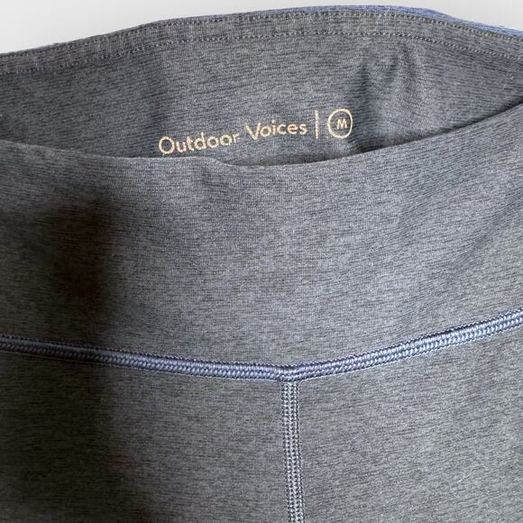 Outdoor Voices TechSweat 7/8 Leggings Medium Blue Black Colorblock High Rise - Picture 5 of 8